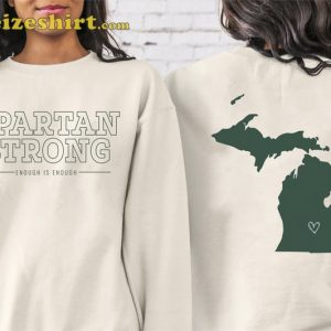 Michigan State Spartan Strong 2 Side Sweatshirt