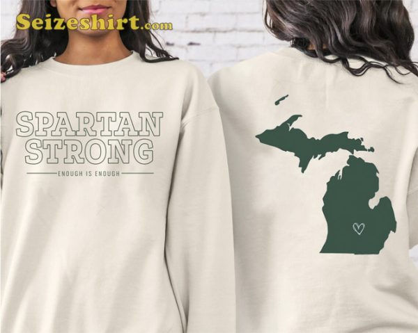 Michigan State Spartan Strong 2 Side Sweatshirt