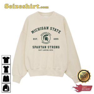 Michigan State Spartan Strong Old School Style Sweatshirt