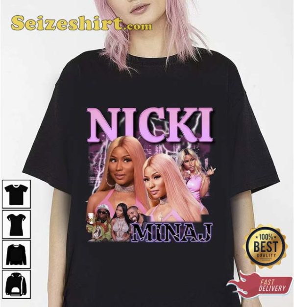 Nicki Minaj Bootleg Retro Shirt For Fan Tee