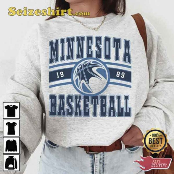 Minnesota Timberwolve Vintage Basketball Fan T-shirt