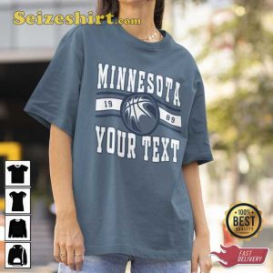 Minnesota Timberwolve Vintage Basketball Fan T-shirt