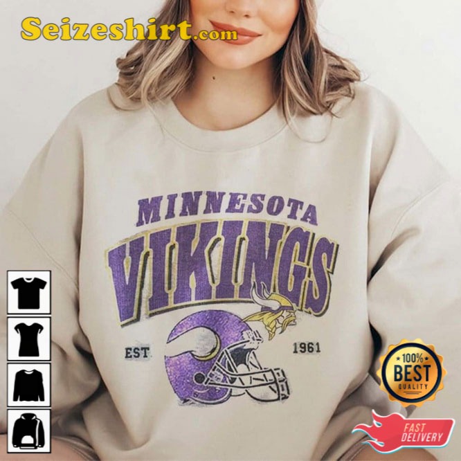 Minnesota Vikings Vintage Sweatshirt Vintage Vikings Football