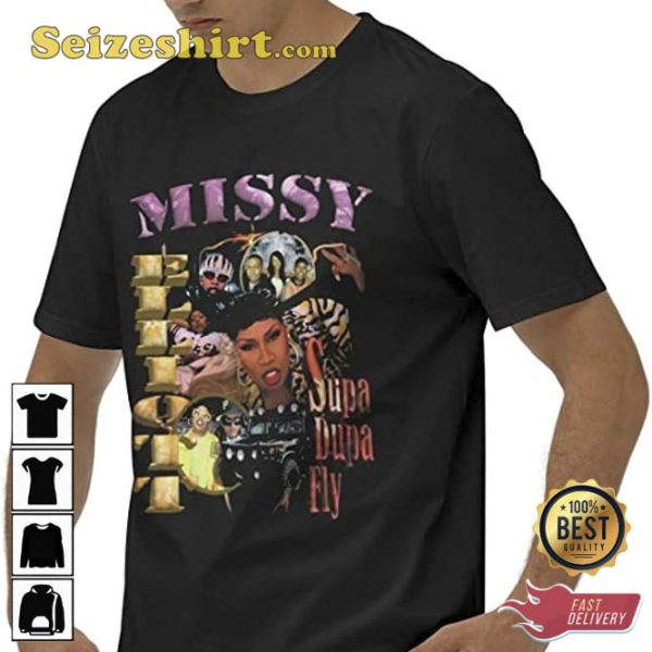 Missy Elliott Comic Book Rap Graphic Tee