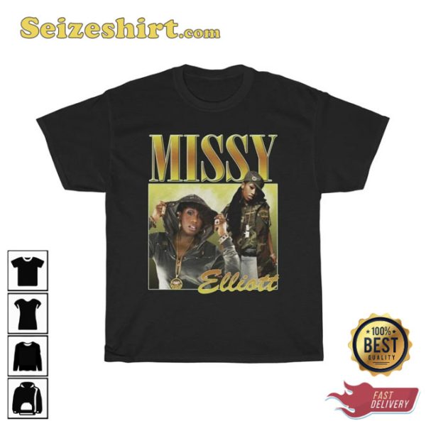 Missy Elliott Hypebeast Vintage 90s Rap Shirt