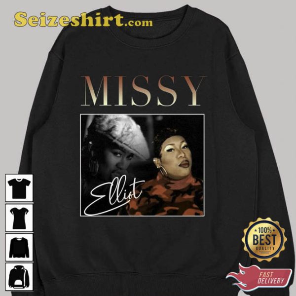 Missy Elliott Rapper Vintage T-Shirt For Fan