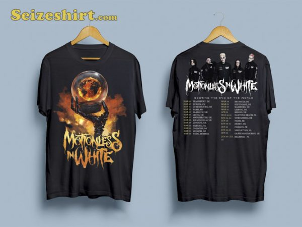 Motionless In White Scoring The End Of The World Uk Europe Tour T-shirt