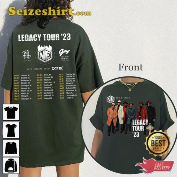 New Edition Legacy Music Tour 2023 Unisex T-Shirt