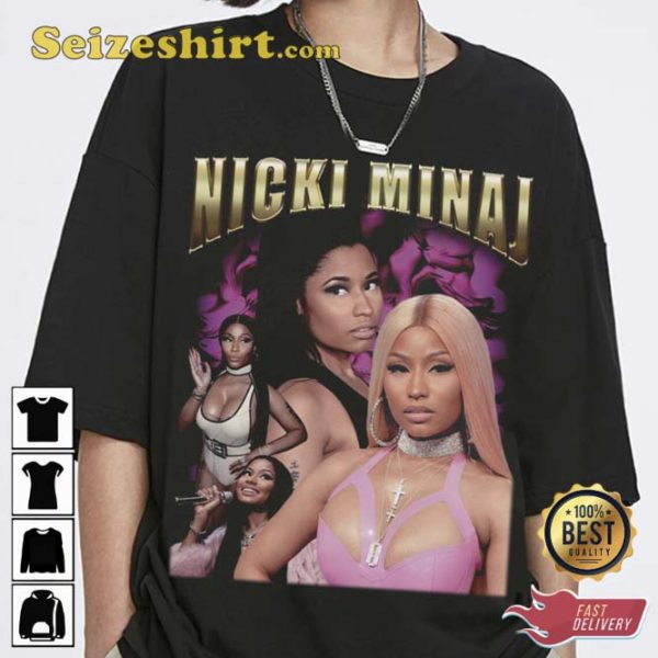 Nicki Minaj Hip Hop Vintage 90s Rapper T-shirt