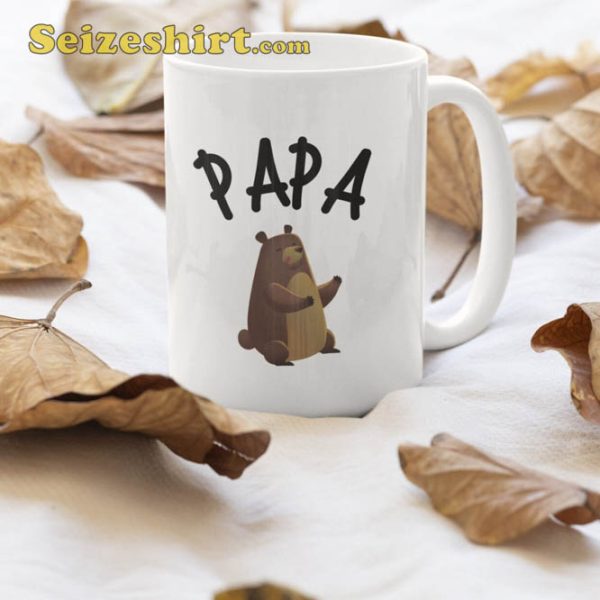 Papa Bear Coffee Mug Gift For Daddy