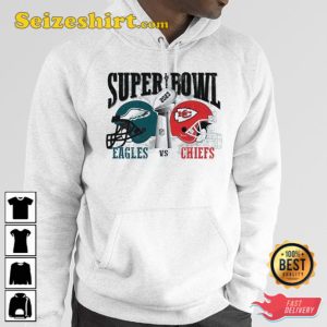 Philadelphia Eagles Vs Kansas City Chiefs 2023 LVII Super Bowl Shirt
