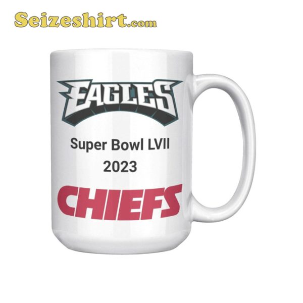 Philadelphia Eagles vs Kansas City Chiefs Super Bowl LVII 2023 Mug