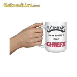 Philadelphia Eagles vs Kansas City Chiefs Super Bowl LVII 2023 Mug