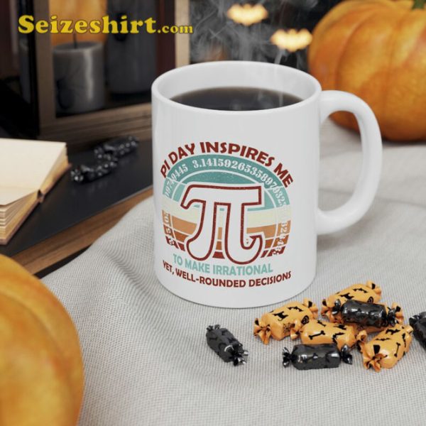 Pi Day Inspires Me To Make Irrational Vintage Sun Math Love Mug