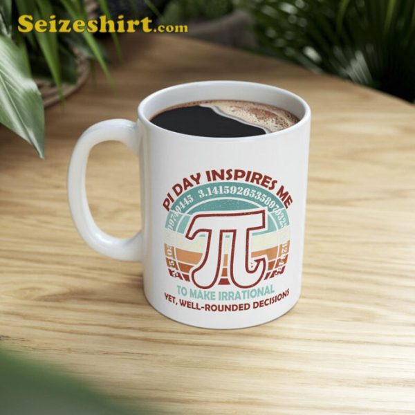 Pi Day Inspires Me To Make Irrational Vintage Sun Math Love Mug