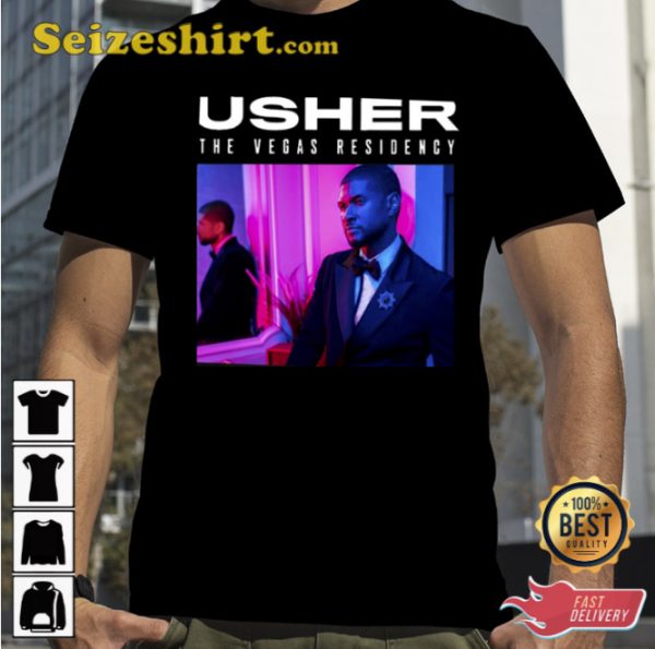 Poster Yasher The Vegas Residency Tour 2023 Usher TShirts