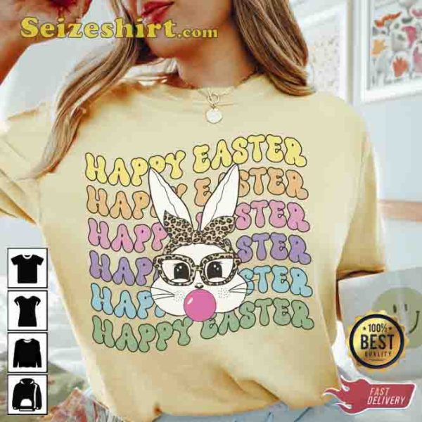 Rabbit Lover Happy Easter T-shirt