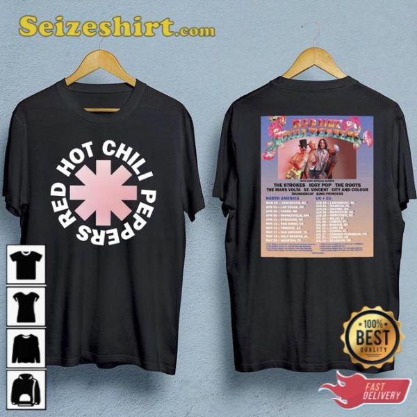 Red Hot Chili Peppers Unlimited Love World Tour 2023 Shirt