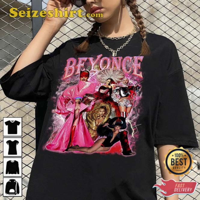 Ipeepz Beyonce Renaissance World Tour Vintage 90s Shirt