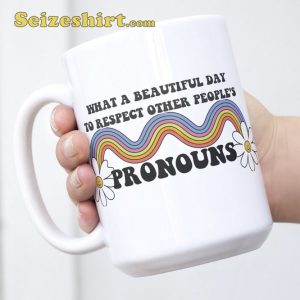 Respect People Pronouns LGBTQ, Gift Mug