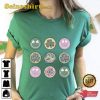 Retro St Patricks Smiley Clover Disco Shirt