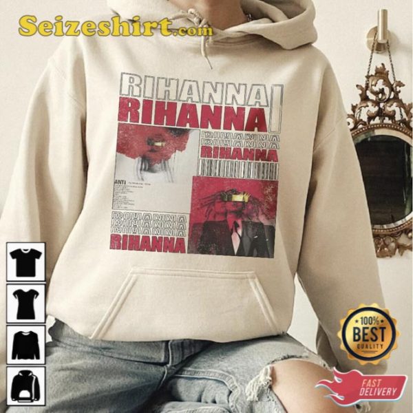 Rihanna Shirt Hip Hop 90s Gifts Fan Unisex T-Shirt