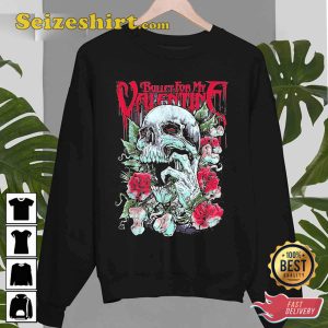 Roses Skull Bullet For My Valentine Creepy Artwork Rock Unisex Shirt