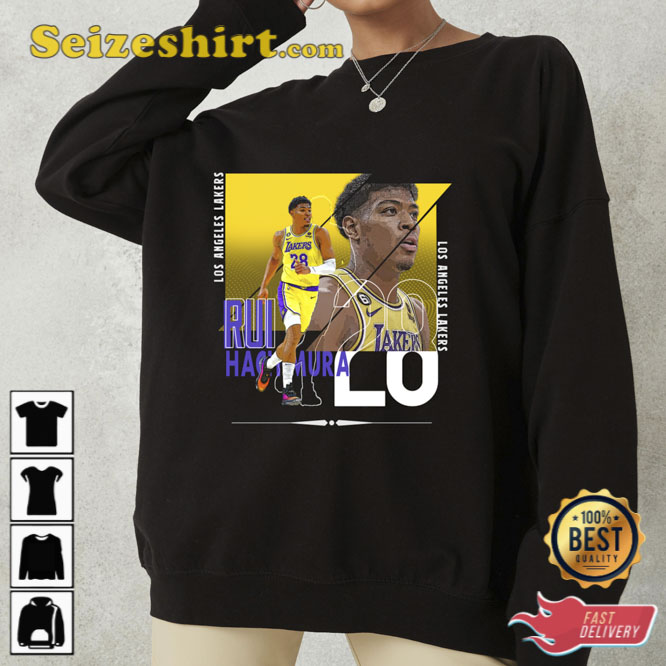 Rui Hachimura Basketball Paper Poster Lakers 4 T-Shirt