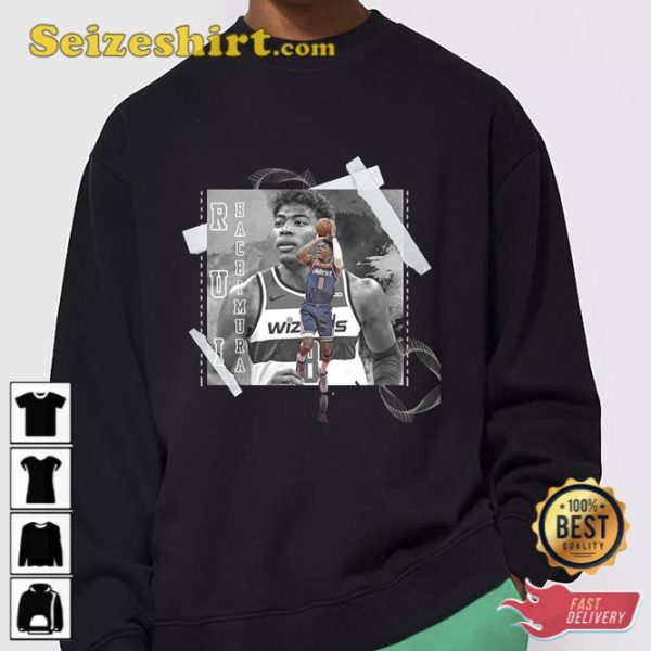 Rui Hachimura Basketball Paper Poster Wizards 3 T-Shirt