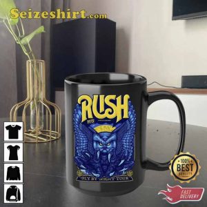 Rush Fly by Night Tour 1975 Canadian Rock Band Mug
