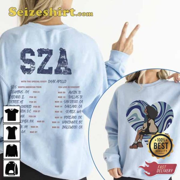 SZA North America Tour 2023 2-Sided Sweatshirt