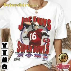 San Francisco Joe Montana Football Player T-shirt