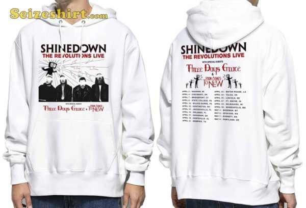 Shinedown Band The Revolutions Live 2023 Hoodie