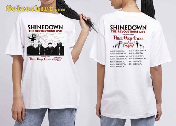 Shinedown Band The Revolutions Live 2023 Hoodie