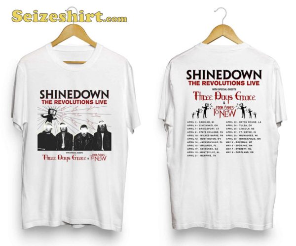 Shinedown Band The Revolutions Live 2023 Hoodie