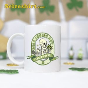 Skeleton Feeling Lucky St Patricks Day Mug
