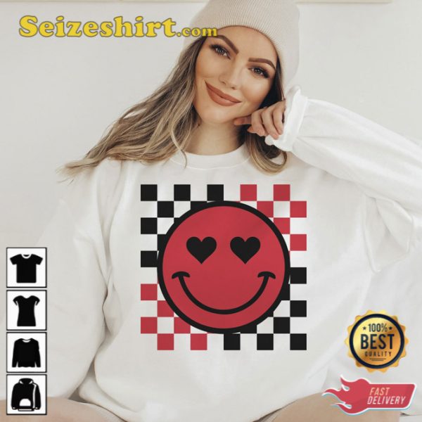 Smile Icon Heart Valentine Trendy Shirt