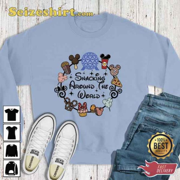 Snacking Around The World Disney Family Outfits T-Shirt