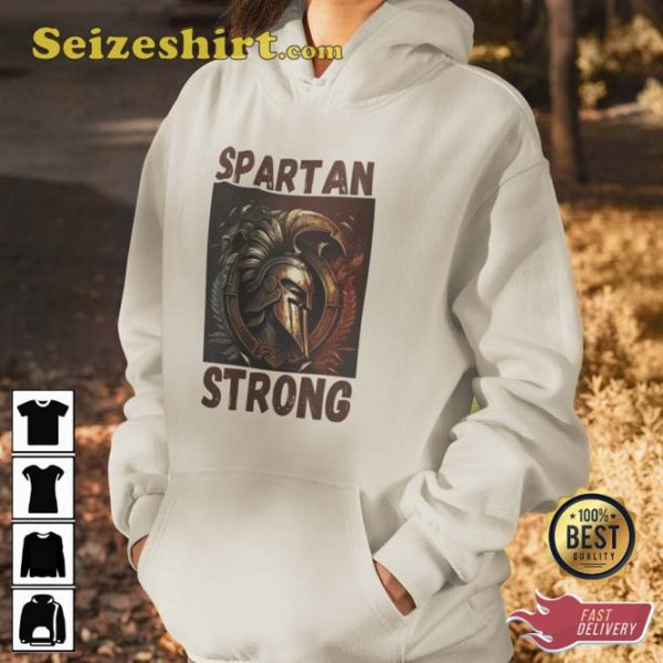 Spartan Strong Warrior Training Fitness Workout T-Shirt