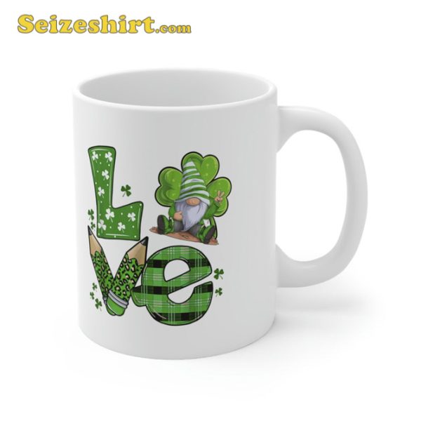 Special Education Teacher Love St Patricks Day Shamrock Mug