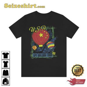 Spy Balloon U.S.A. Tour 2023 Distressed Vintage Unisex Tee