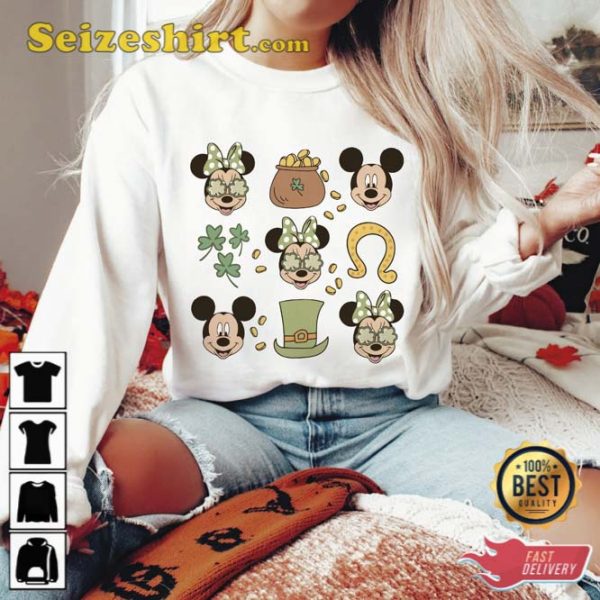 St Patricks Mouse Doodles Shirt Magical St Patricks Day