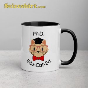 StPhD Graduation Cat Gift Mug Patrick’s Day Lucky As A Four Leaf Clover Mug