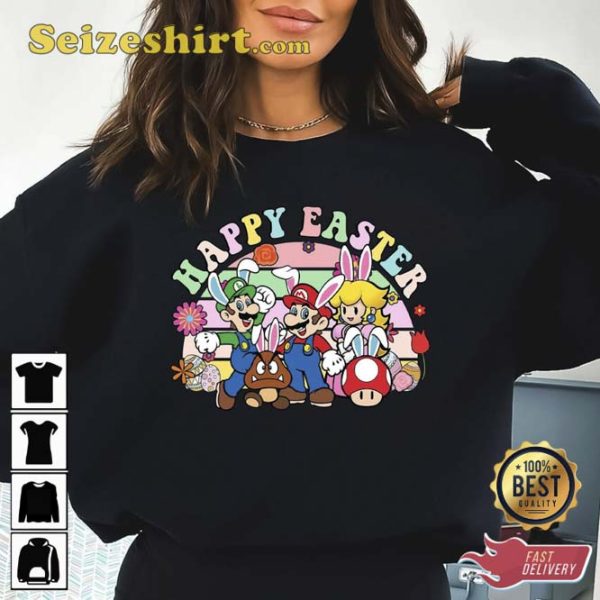 Super Mario Happy Easter Shirt