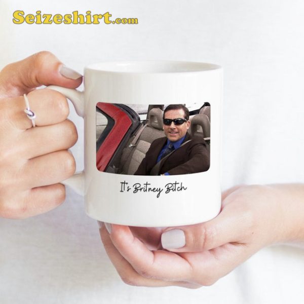 The Office Steve Carell Mug Michael Scott Britney Bitch Funny Gift