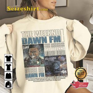 The Weeknd Dawn FM Hip Hop Graphic Tee Shirt
