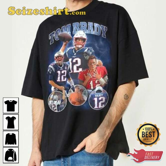 Tom Brady Football Vintage 90s Bootleg Sweatshirt Shirt