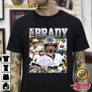 Tom Brady American Football T Shirt Rap 90s