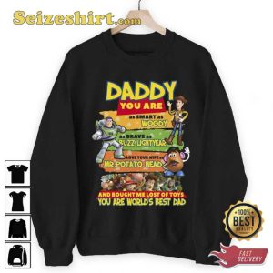 Toy Story Dad Woody Buzz Potato Head T-Shirt