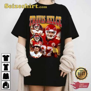 Travis Kelce Vintage Football Tee Shirt
